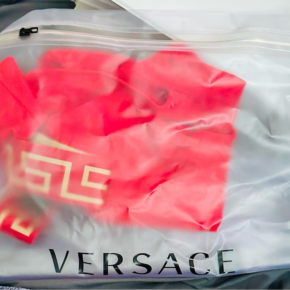 Versace Red Garment Bag